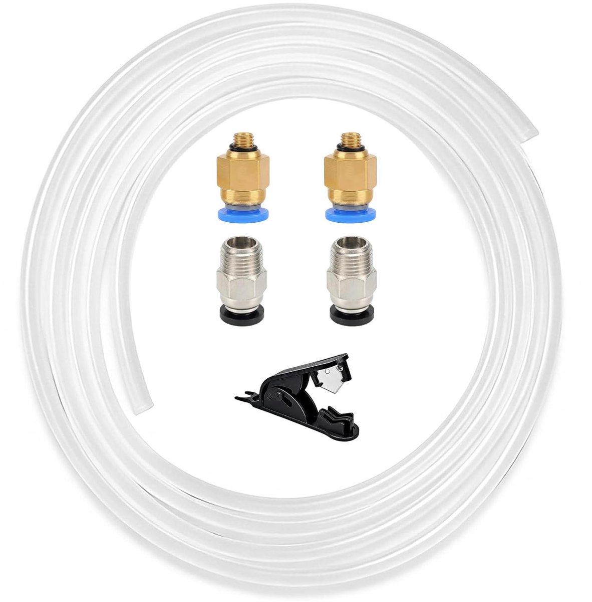 PTFE Slang Set - Teflon Buis - 3D Printen - Inclusief Gereedschap - 10 Meter - Transparant