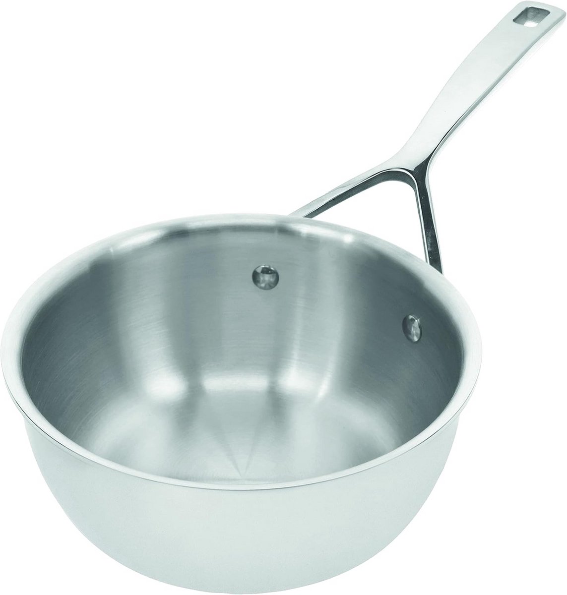 Roestvrijstalen Sauté Pan Kegelvormig Geschikt voor Oven en Inductie 18 cm