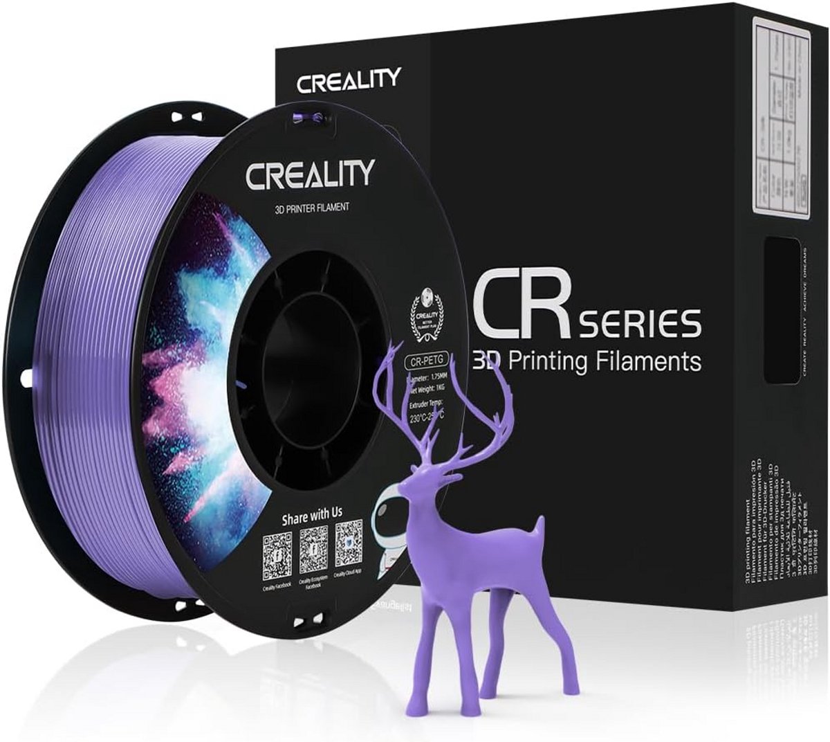 PETG Filament 1.75 mm Paars voor 3D Printers - Hoge Nauwkeurigheid en Sterke Binding