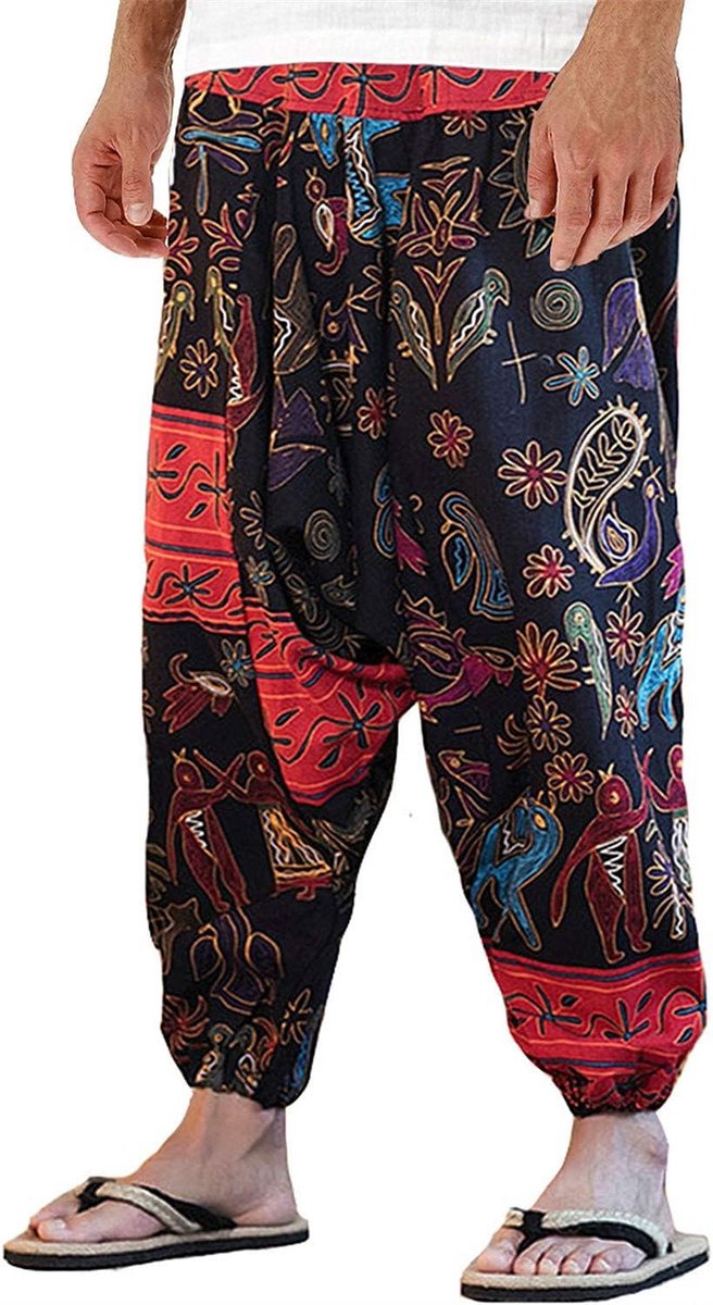 Comfortabele Katoenen Harembroek voor Yoga en Casual Gebruik
