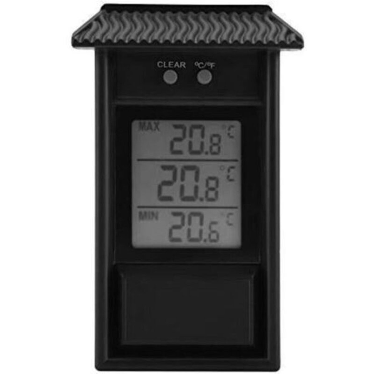 Draadloze vriezerthermometer met 2 sensoren, hoorbaar alarm, weergave van maximale en minimale temperatuur, geschikt voor binnen en buiten, voor gebruik in huizen, keukens, restaurants, bars en cafés.