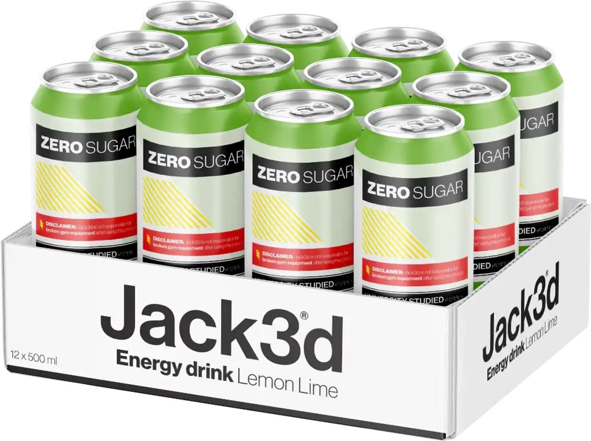 Jack3D Energy - 12x 500 ml - Lemon Lime