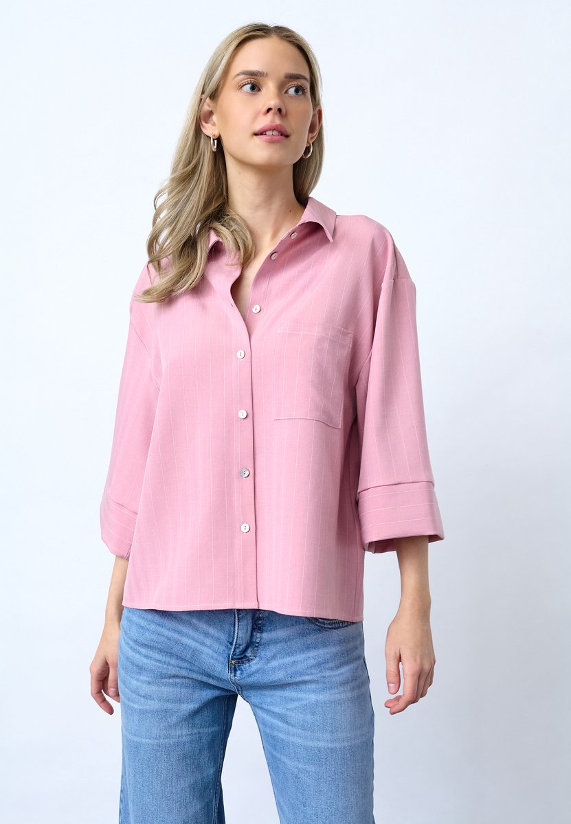 SisterS point blouse Verina-sh.ss1 20002 Mauve Pinstripe Maat - S