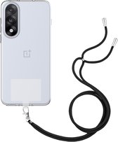 Just in Case hoesje met koord geschikt voor OnePlus Nord 5 Hoesje met Koord - Flexibele Case - Transparant