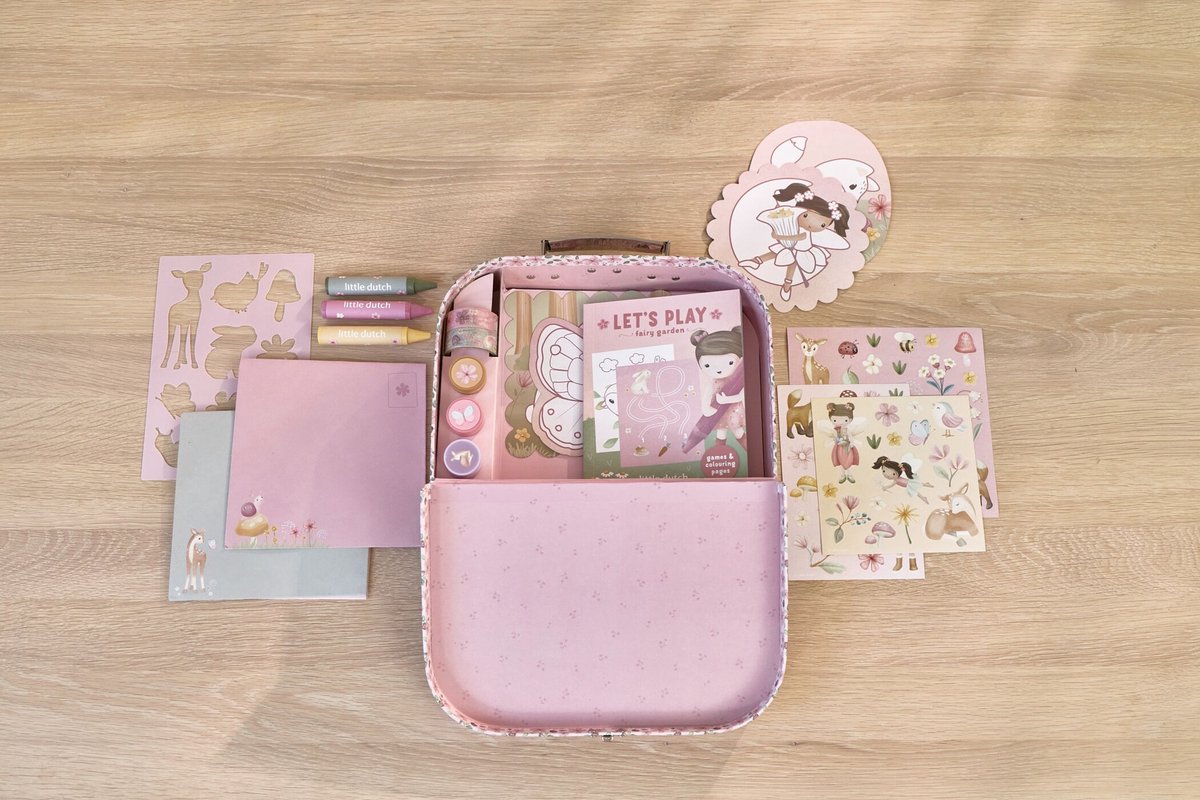 Little Dutch knutselkoffer Rosa Fairy Garden - creatief speelgoed - cadeautip — afbeelding 10