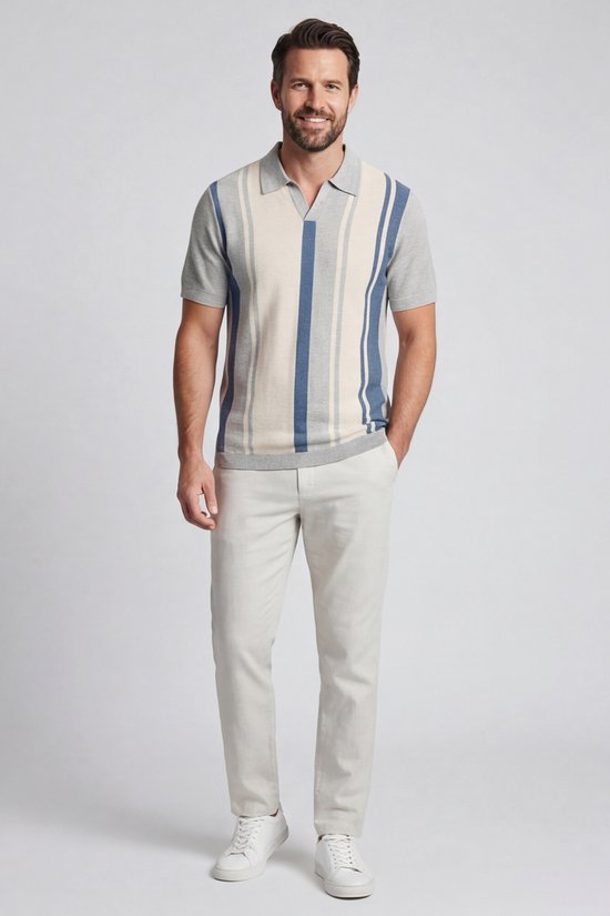 Baileys – Heren – Poloshirt – Korte mouwen – Knitted – Polo - Blauw – 615770-645