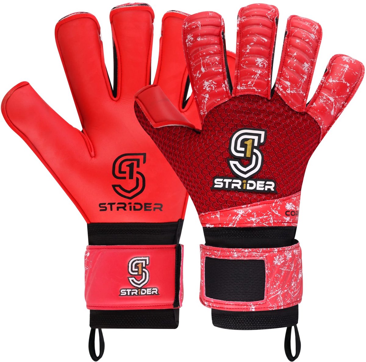 Str1der Core keepershandschoen | Rood | Maat 8