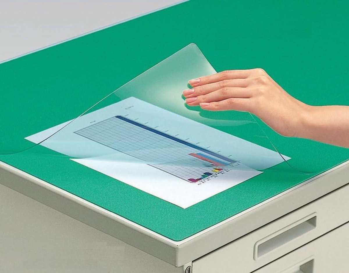 Bureauonderlegger - Transparante mat - Bureau beschermen - Zachte onderlaag - 120x80 cm - Doorzichtig