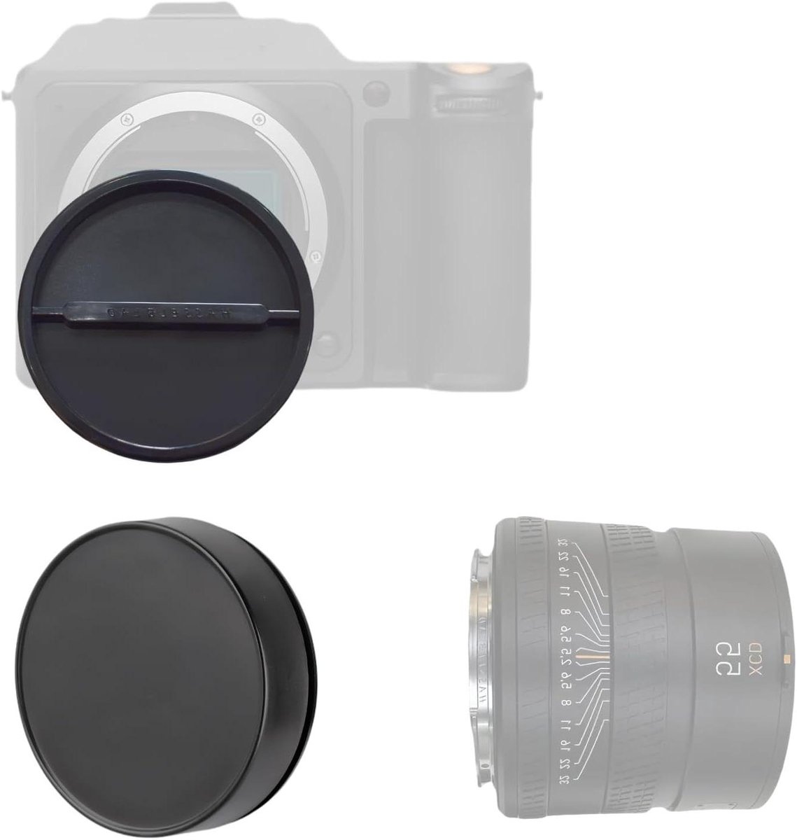 Camera Body Caps - Lens Covers - Camera Bescherming - Stofvrije Opslag - 8.8 x 8.8 cm - Zwart
