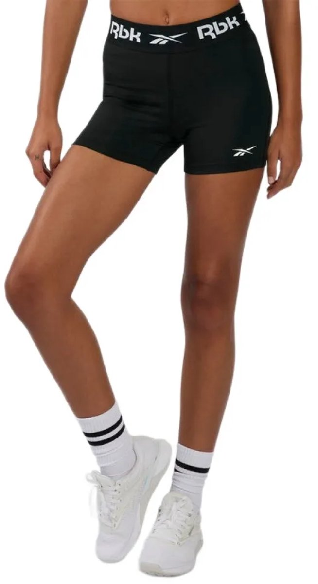 Reebok Ruched Booty Korte Broek Vrouw Zwart