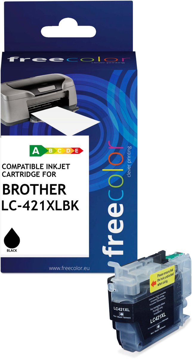 BROTHER LC-421XLBK - comp. ink cart FREECOLOR - HC- Bl 20ml