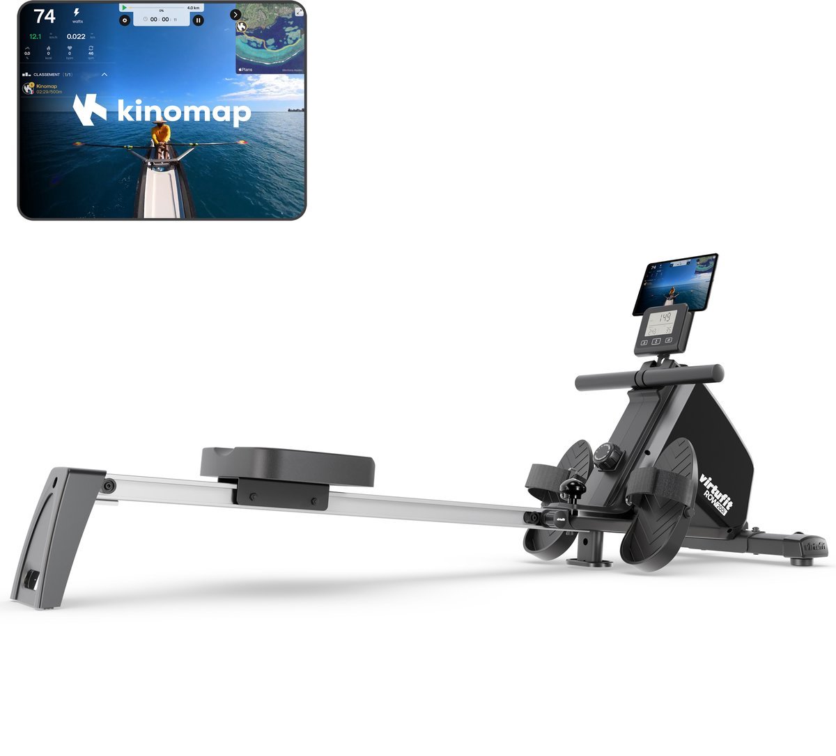 Bol.com VirtuFit ROW200i Roeimachine - Inklapbaar - 10 weerstandniveaus - Geruisloos - Kinomap & FitShow - LCD Display met Table... aanbieding