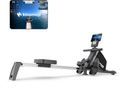 VirtuFit ROW200i Roeimachine - Inklapbaar - 10 weerstandniveaus - Geruisloos - Kinomap & FitShow - LCD Display met Tablethouder - Roeitrainer voor thuis - Roeiapparaat (ROW450)