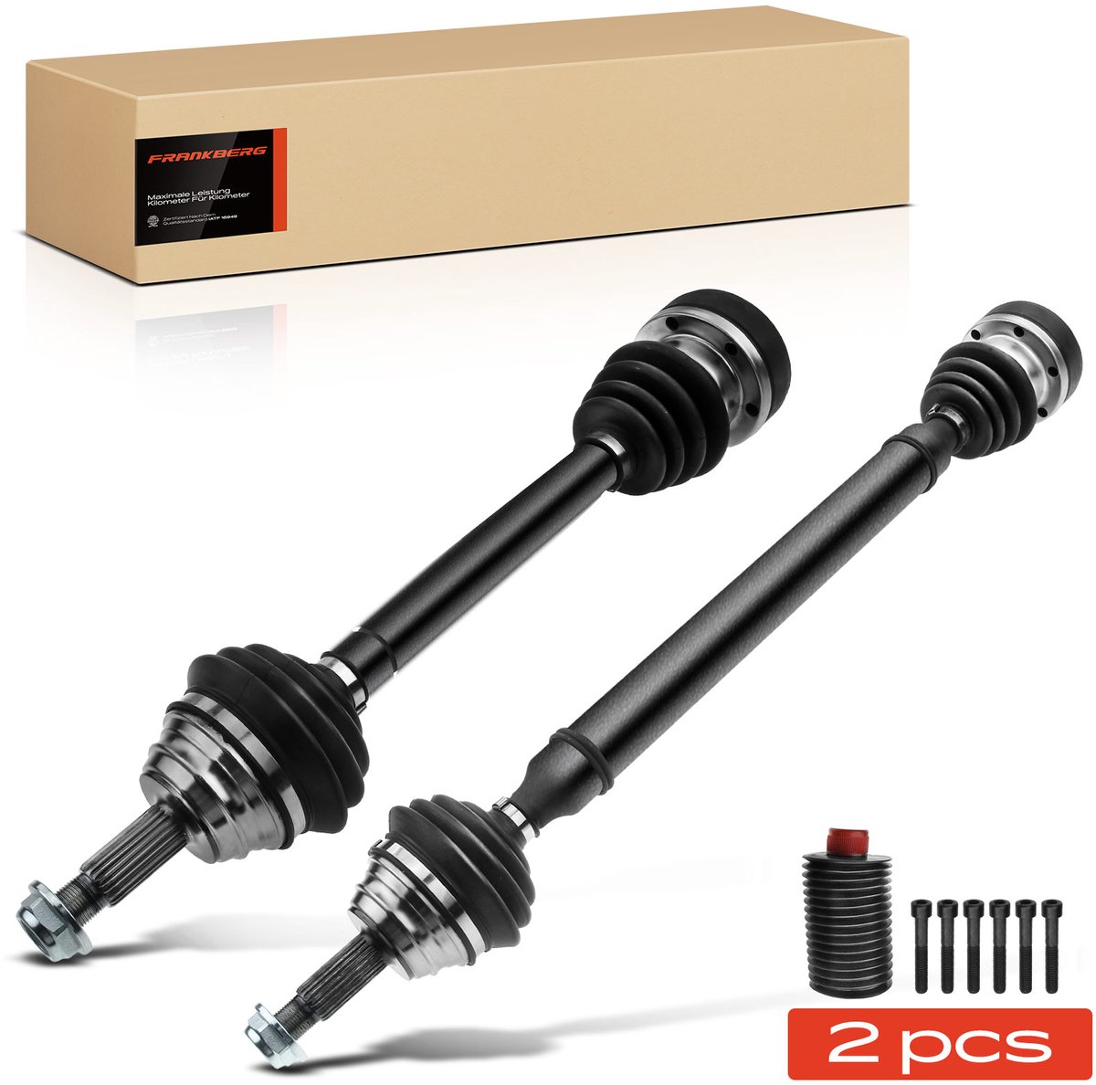 Frankberg 2x aandrijfas vooras links/rechts voor VW Polo 6N2 1999-2001