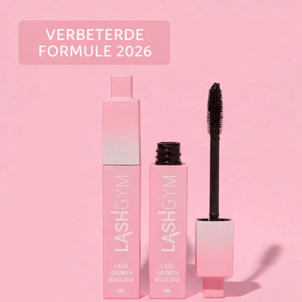 Bol.com LASHGYM Flexibele Mascara met groeiserum - Lange Wimpers - Wimperserum - Wimpergroei - Voller - Dikker - Langer - Volume... aanbieding