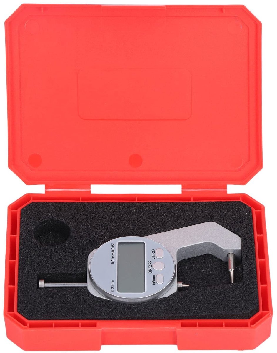 Store_8 - Diktemeter - Digitale diktemeter 0-20 mm - Compact en gebruiksvriendelijk - Aluminium - Precisie-instrument - Ideaal voor metingen - Mini...