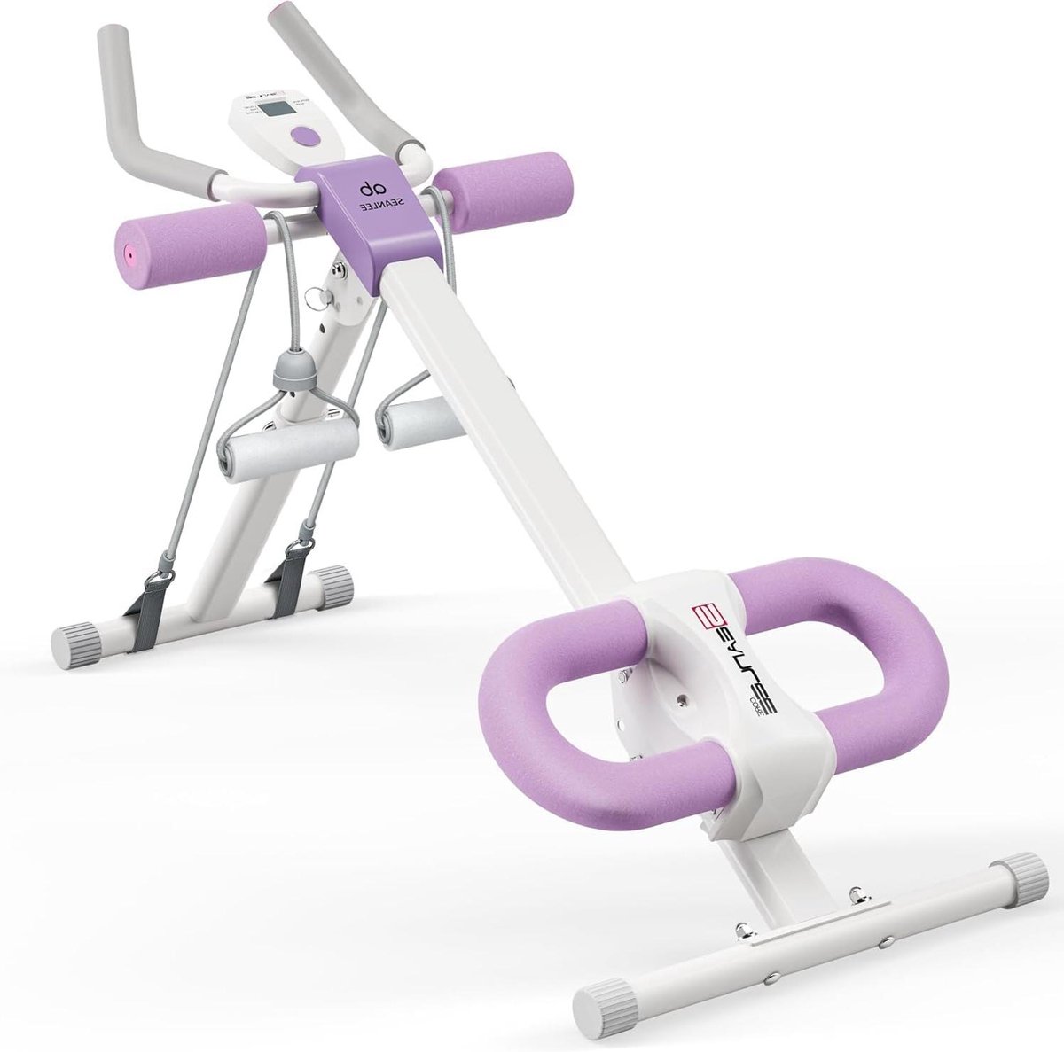 Buikspier Trainer - Core machine - Thuis trainen - 10 weerstandsniveaus - 114 cm lengte - Paars
