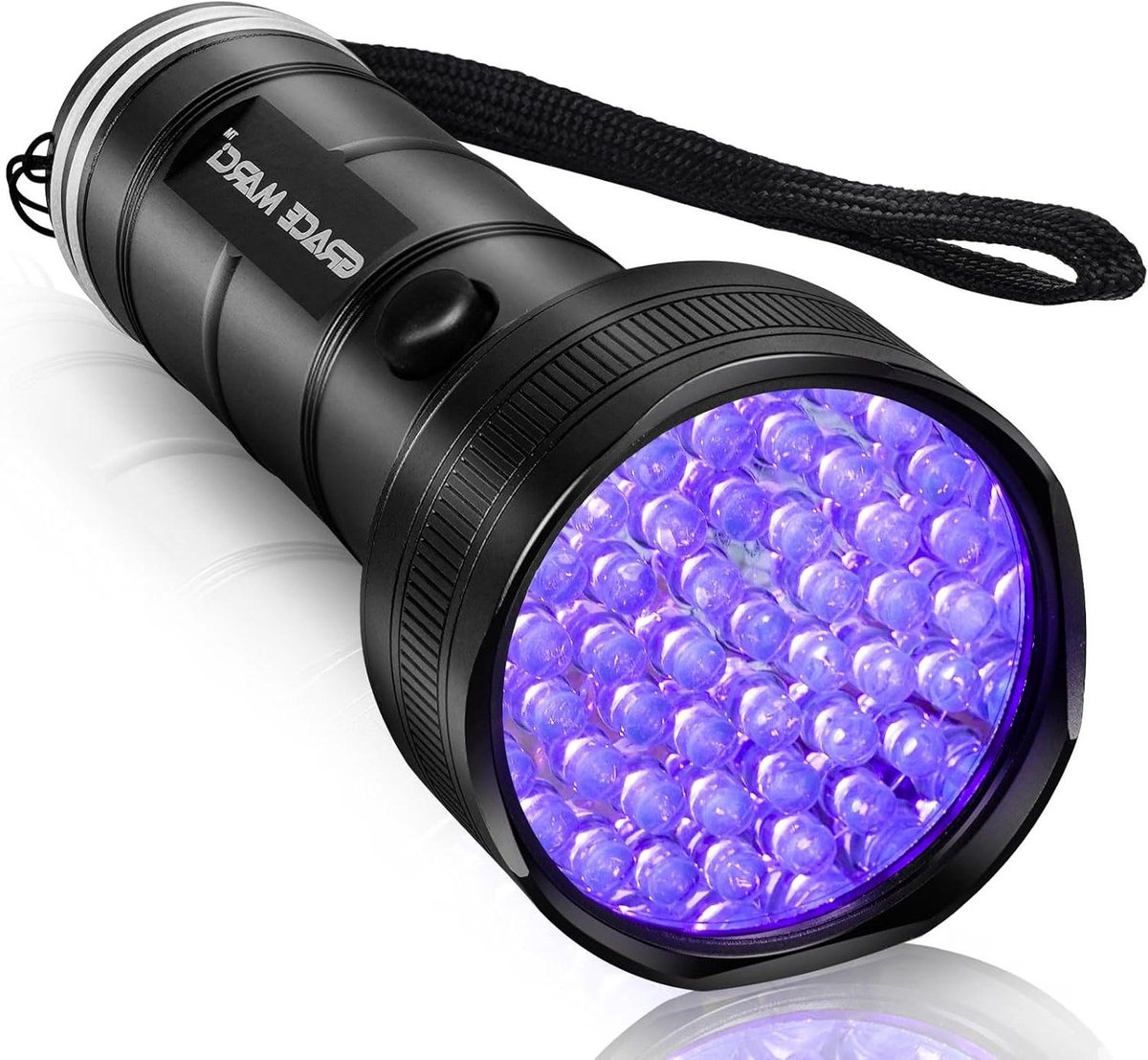 UV Zaklamp - Blacklight Detector - Vlekken Opspeuren - 51 LEDS 395nm - 15.8 cm - Zwart