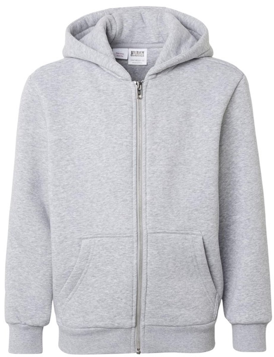 Urban Classics Fluffy Vest Met Capuchon Kinderen Kids 146/152 Grijs