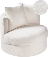 DALBY - Fauteuil - Wit - Bouclé