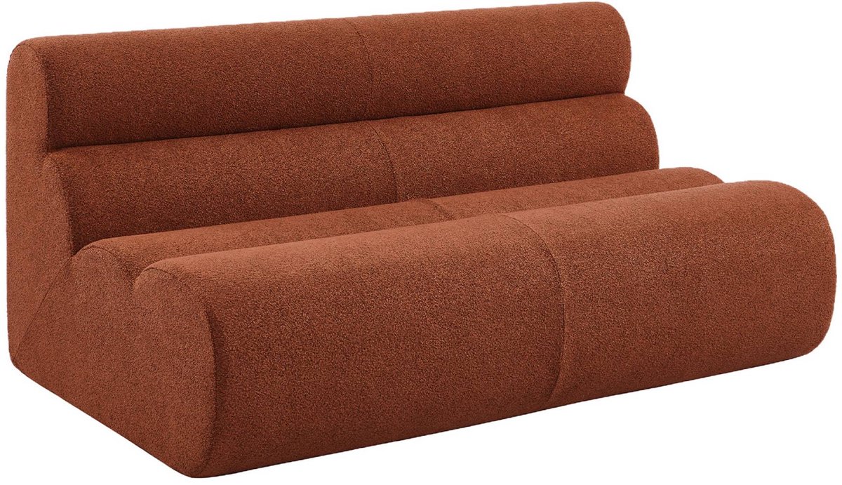 sweeek - Getextureerde bouclé tweezits fauteuil - nova