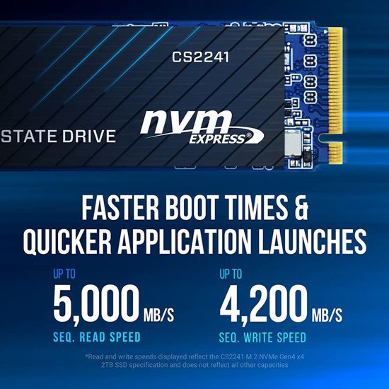 Interne SSD - Opslag Schijf - Snellere Computer - NVMe Gen4 Technologie - 500 GB - Zwart — afbeelding 5