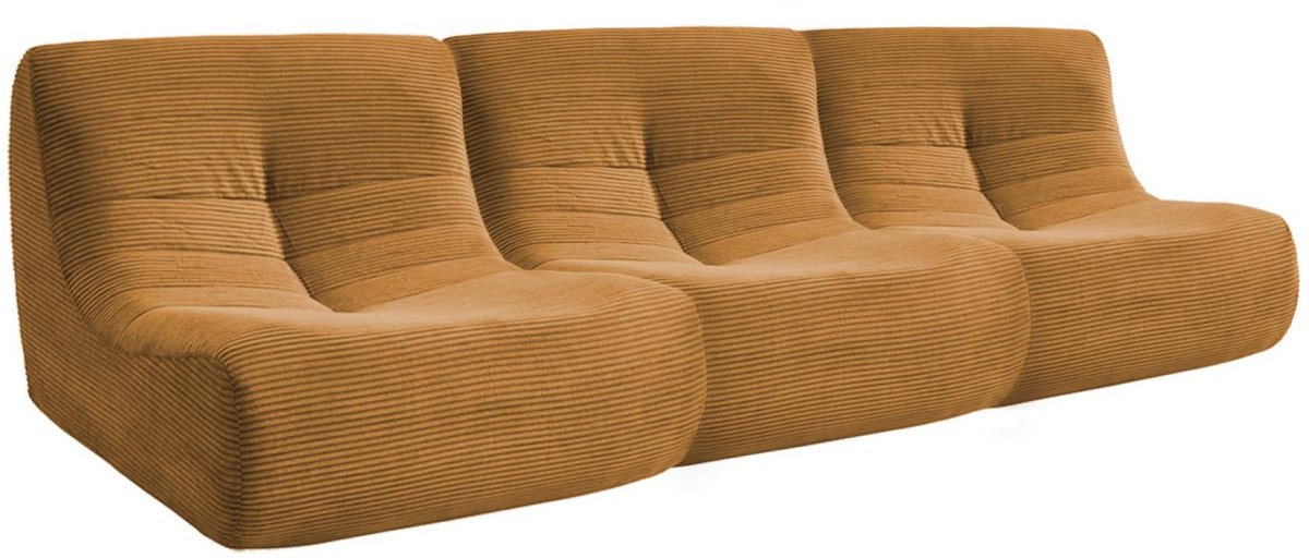 sweeek - Set van 3 ribfluwele fauteuils 1 zitplaats - meerdere kleuren - sokol