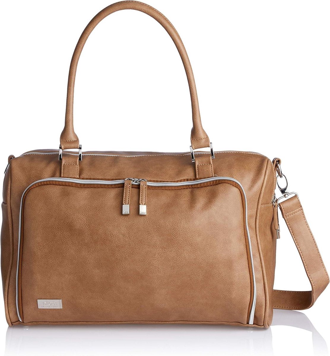 Luiertas Satchel - Babytas Verzorgingstas - Baby Verzorgen Onderweg - Dubbele Rits Opening - 22 x 42 x 27 cm
