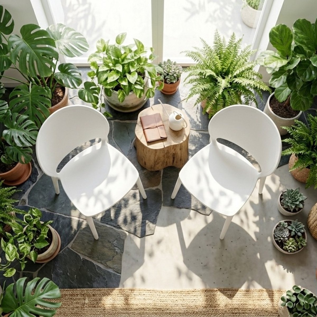 Eetkamerstoelen Set van 4 – Wit – Industrohome