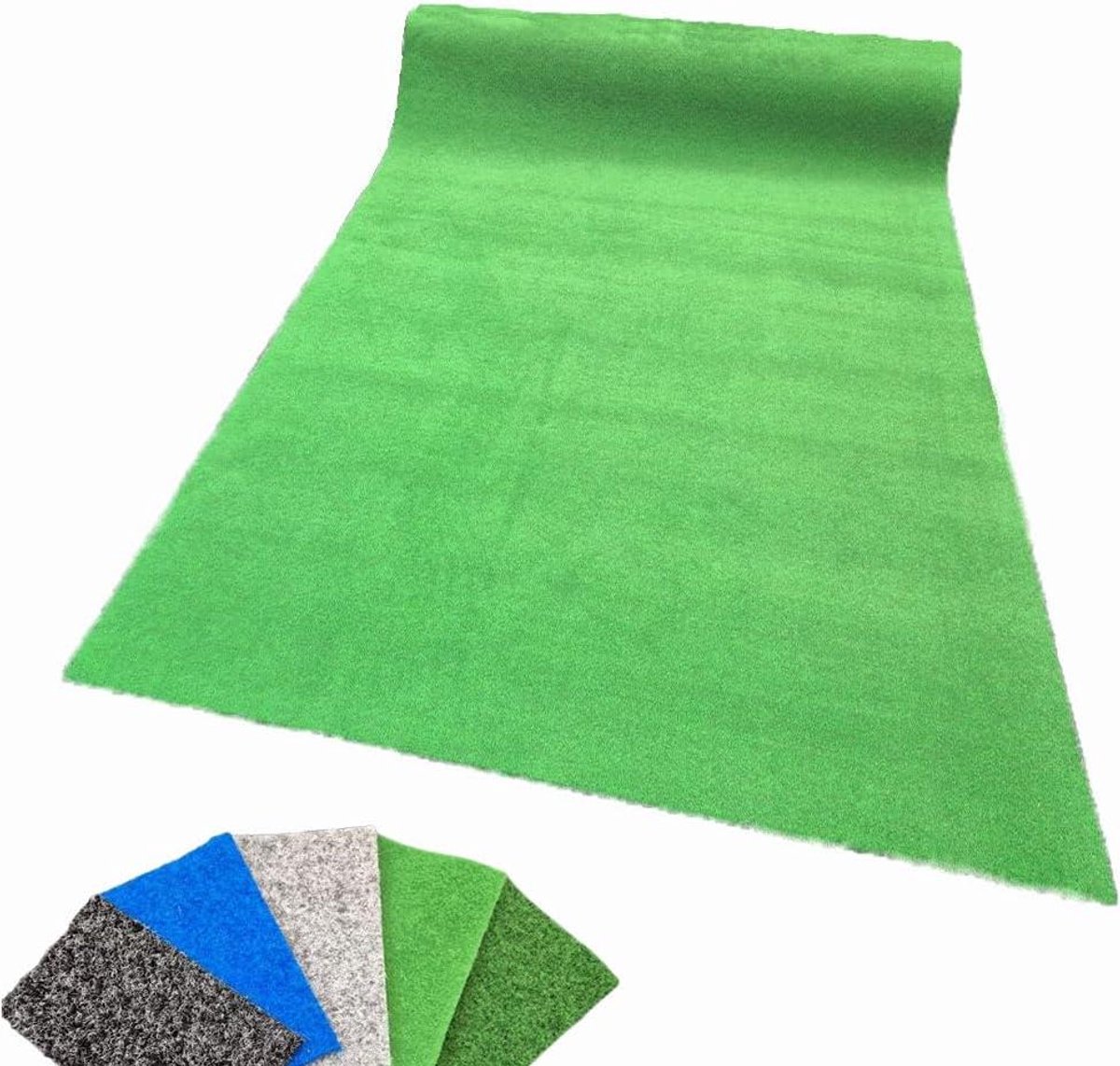 Kunstgras per meter - Buitengras Tapijt - Terras Balkon Tuin - Drainage Systeem - 133 x 14 m - Lichtgroen