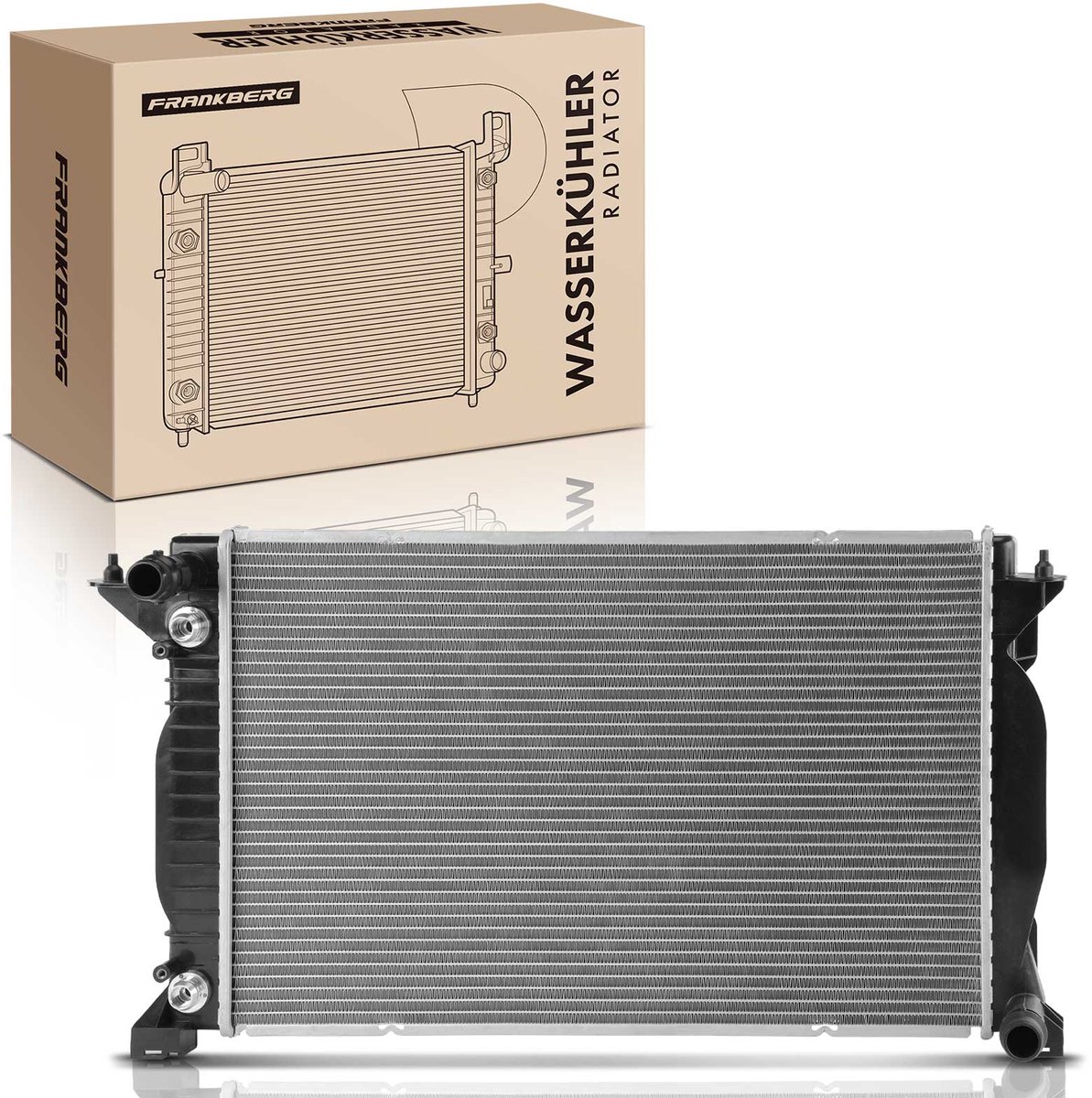 Frankberg 1x Radiator Waterkoeler Motorkoeler voor Audi
