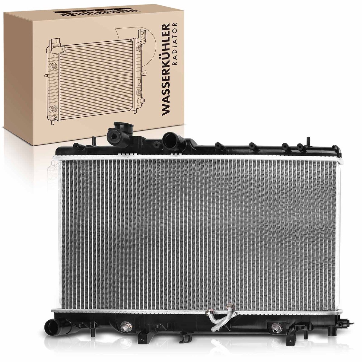 Frankberg 1x Radiator Koelvloeistofradiator Motorradiator voor Subaru