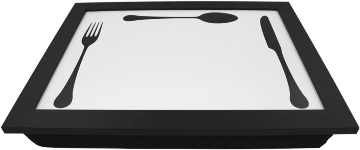 Core® Schootkussen Dienblad -Scchootdienblad - Schootkussen Tablet - Zwart - 8cm x 33cm x 8cm