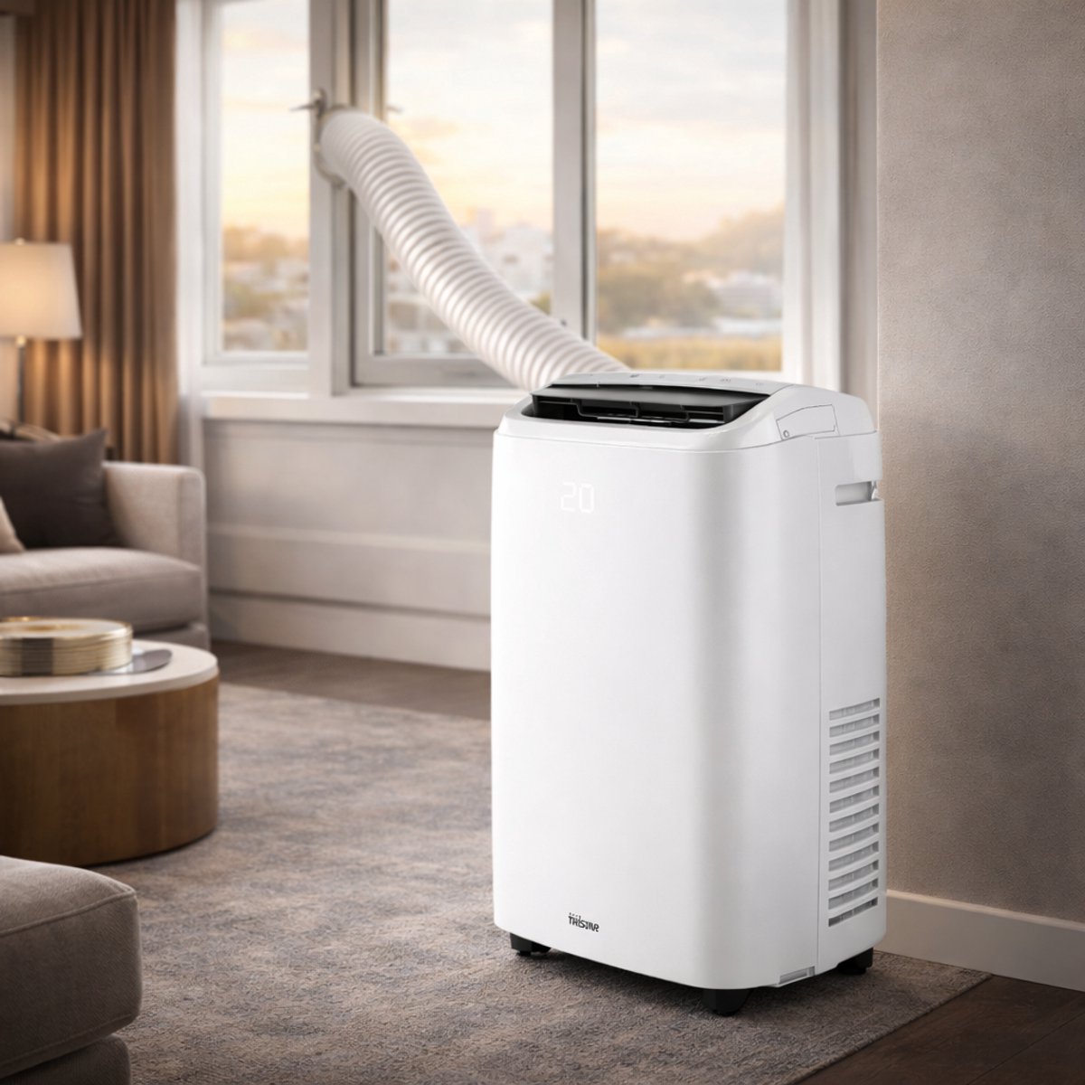 Mobiele Airco 14000 BTU 3-in-1 Koelen Ontvochtigen Ventileren WiFi App Verrijdbaar Energiezuinig A - Afbeelding 4