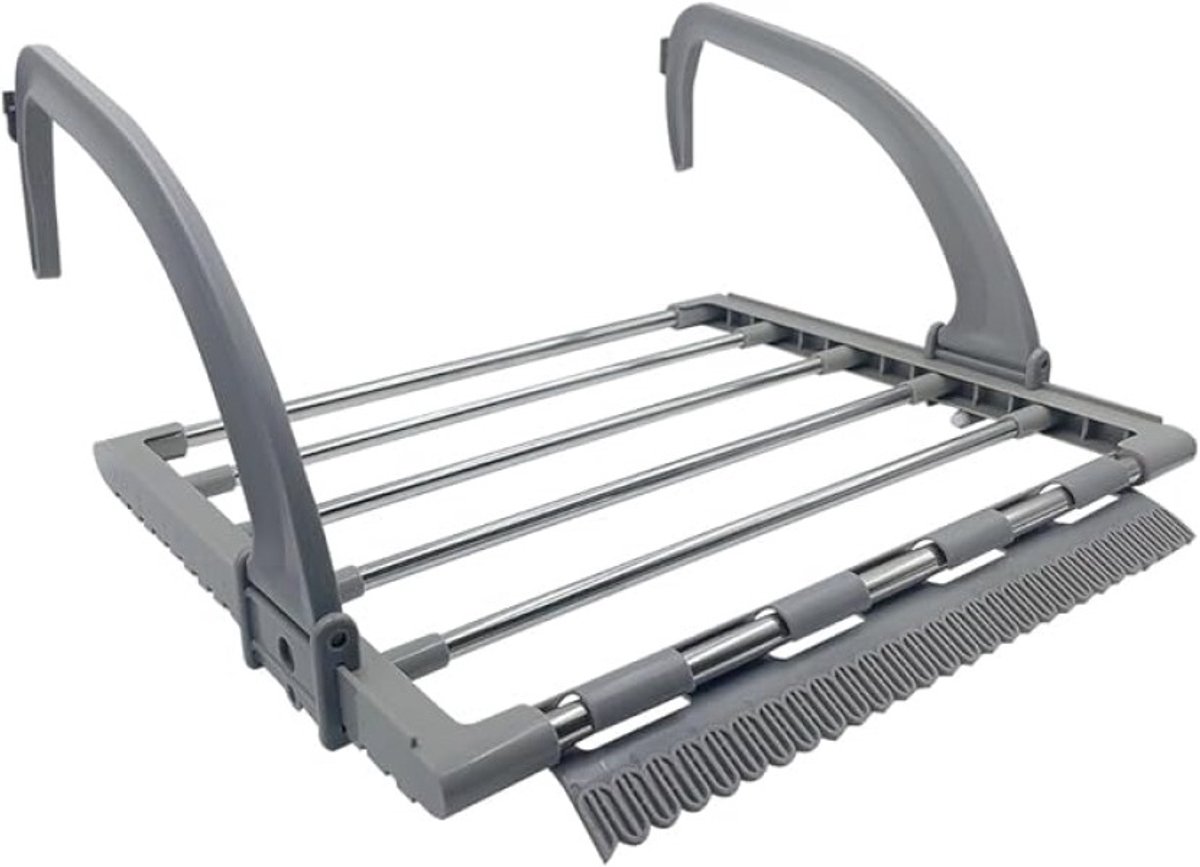 Opvouwbaar droogrek met verstelbare clips voor radiator of balkon