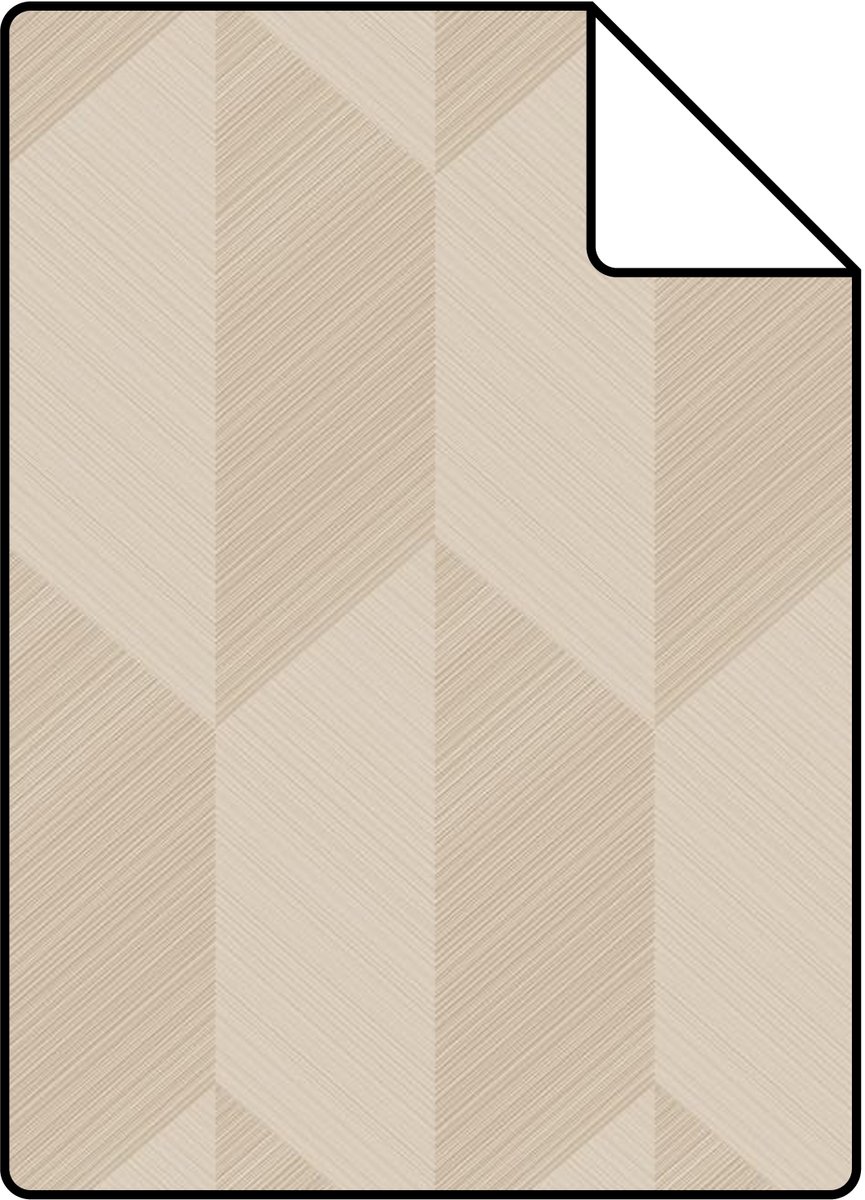 Proefstaal Origin Wallcoverings behang 3D-motief beige - 26.5 x 21 cm - 348030-S