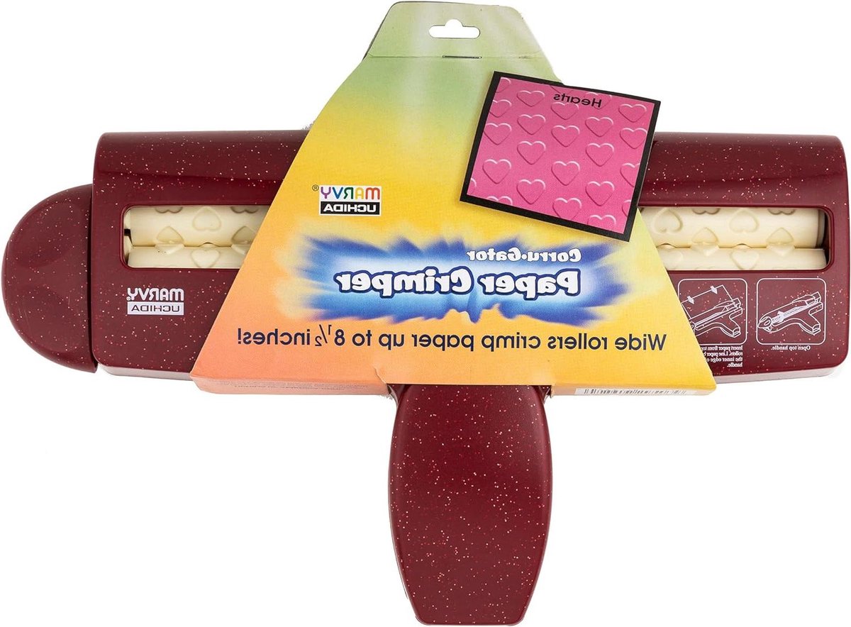 Papier Crimper - Papier Decorator - Ambachtelijke Projecten - Hartvorm Effect - 8-1/2 Inch Breed - Niet Gespecificeerd