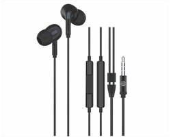 MG DS300 Stereo Earphones HiFi 3.5MM Port - Heavey Bass - Zwart