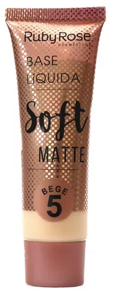 Ruby Rose - Soft Matte - Beige 5 - Foundation - Classic Neutral - Medium Skin with a Perfect Neutral Balance - 29 ml