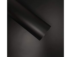 Zwarte Plakfolie - Matte Wrap Folie - Auto Interieur Styling - Krasbestendig Materiaal - 25 x 35 cm - Zwart