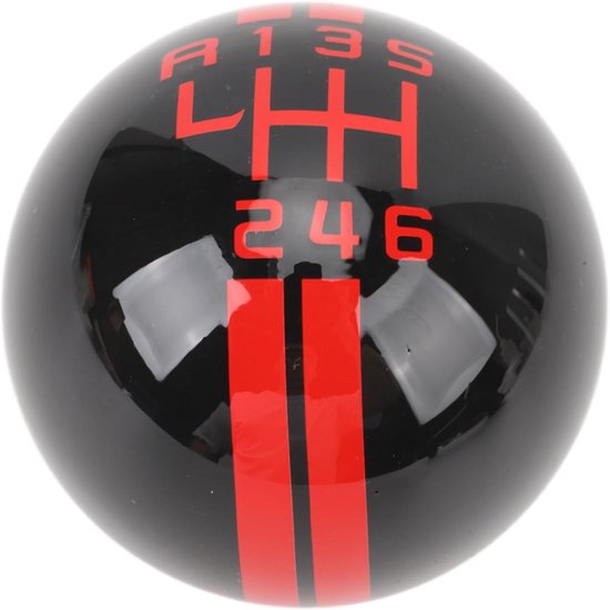 Schakelpookknop - Handgeschakelde Pook - Comfortabel Rijden - Shelby GT500 Stijl - 62 mm Hoogte - Zwart Rood van Merkloos — afbeelding 3
