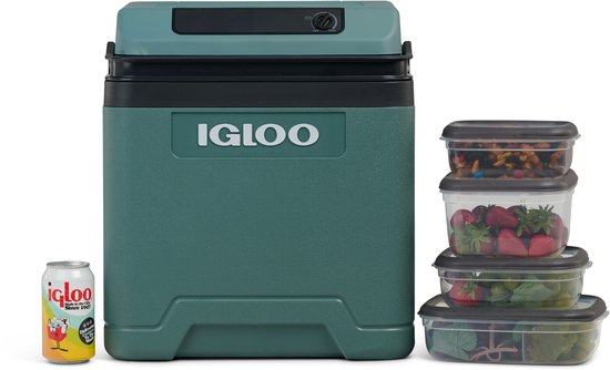 Igloo E27 Koelbox - 27L - AC- en DC-aansluitingen - 20°C Onder de Omgevingstemperatuur - Eco - Groen van Igloo — afbeelding 5