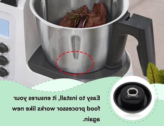 Koppeling Gids Set van 2 RVS 5 Takken Vervangonderdelen voor Keukenrobot Geschikt voor Monsieur Cuisine Machines — afbeelding 4