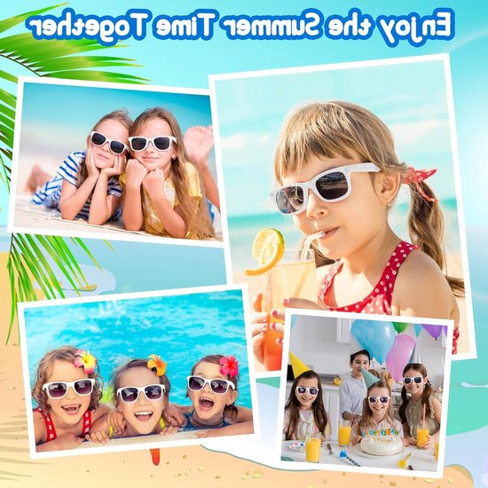 Zonnebril voor kinderen voor verjaardagsfeesten en zomerse stranddagen, perfect voor cadeauzakjes — afbeelding 4
