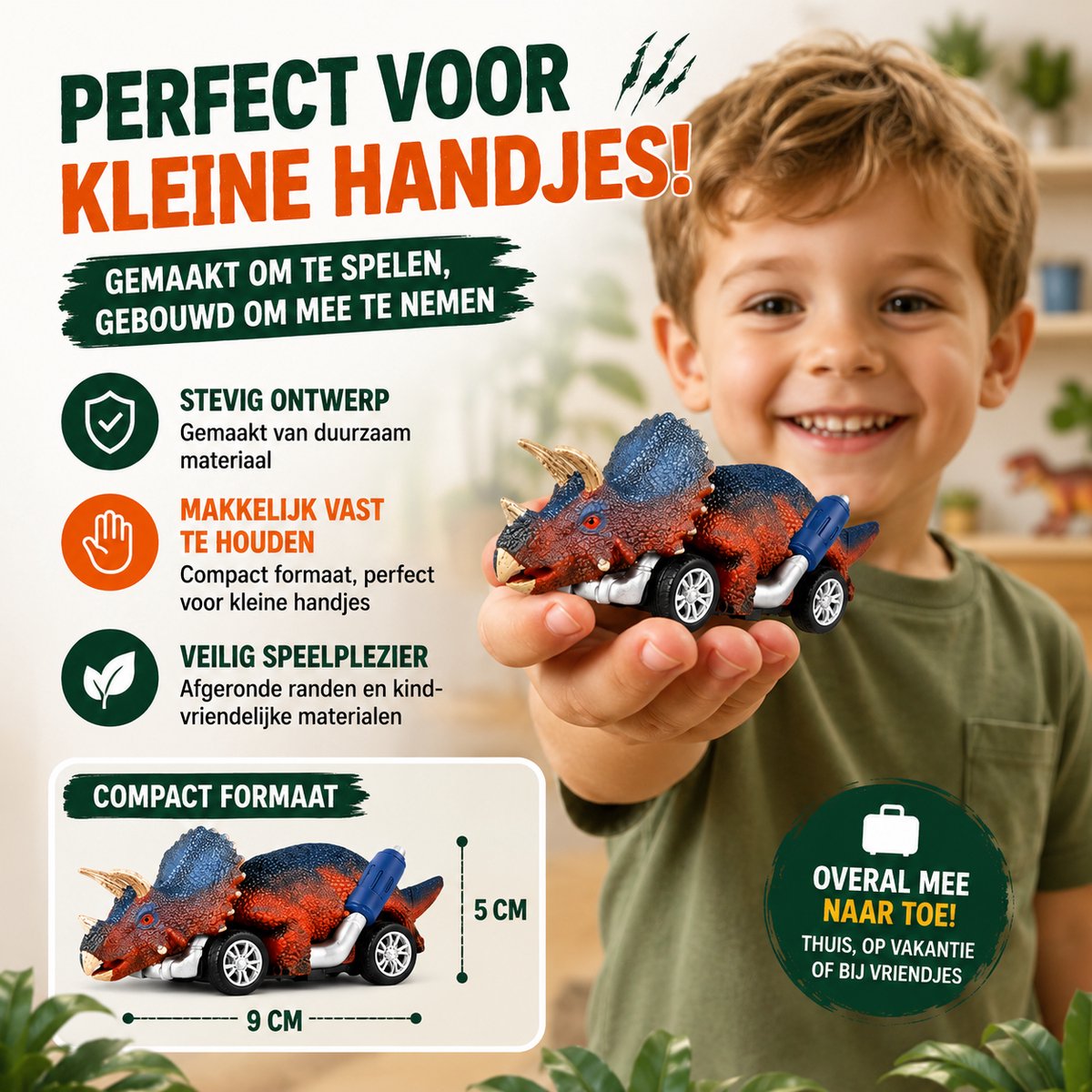 Dinosaurus auto speelgoed jongens 6st - Jurassic Speelgoed autos jongens speelfiguren - Peuter speelgoed 1 jaar Kleuter speelgoed 2 jaar - Dino speelgoed auto Dinosaurus speelgoed 3 jaar kinderen - Jongens speelgoed 4 jaar - Meisjes speelgoed 5 jaar — afbeelding 6