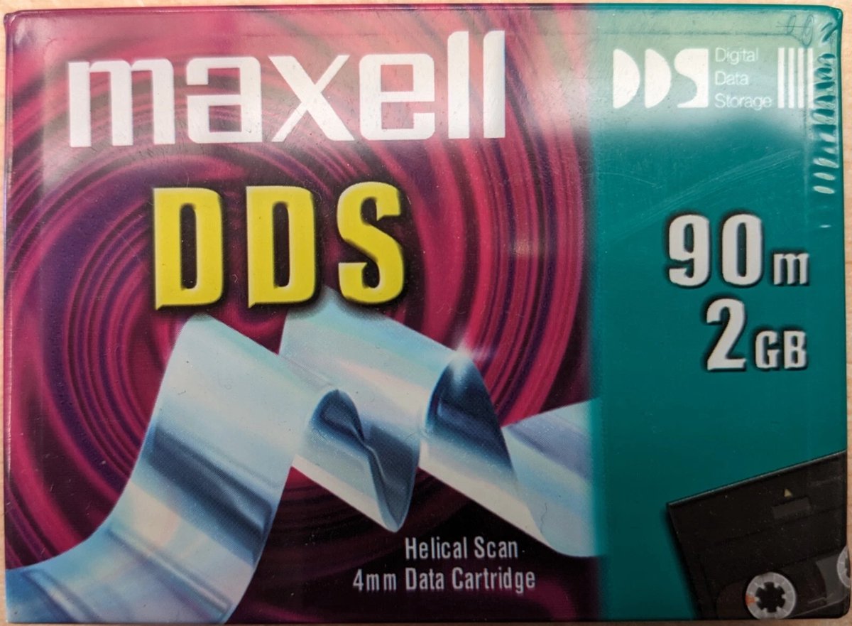 Maxell 4mm Data Tape Cartridge DDS Helical Scan 90M