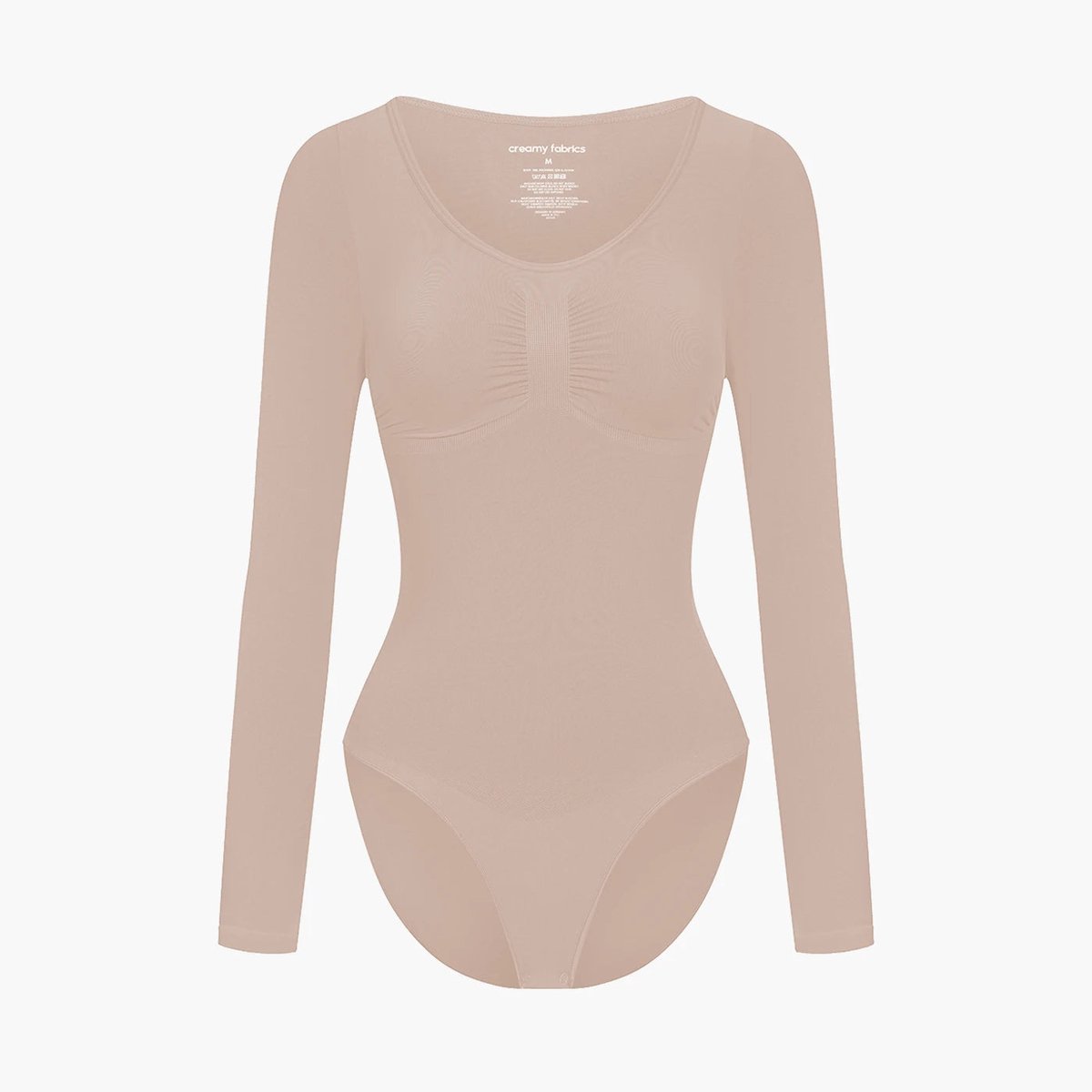 cfab by creamy fabrics Creamy Fabrics - Bodysuit Sculpting Shapewear Lange Mouwen - Ademend - Anti-Zweet - Ultra Zacht - Maximaal Comfort - Sculptend - Ideaal Voor Een