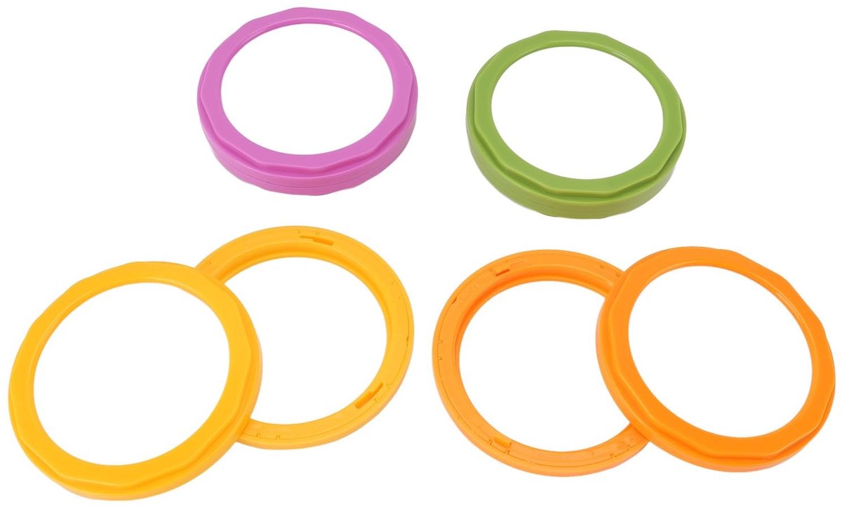 LIVIA HOME- Opbergdoos Luchtdicht - 4PCS Opbergcontainers - Siliconen Deksel - Herbruikbaar - Koelkast - Duurzaam ABS - Voedselopslag