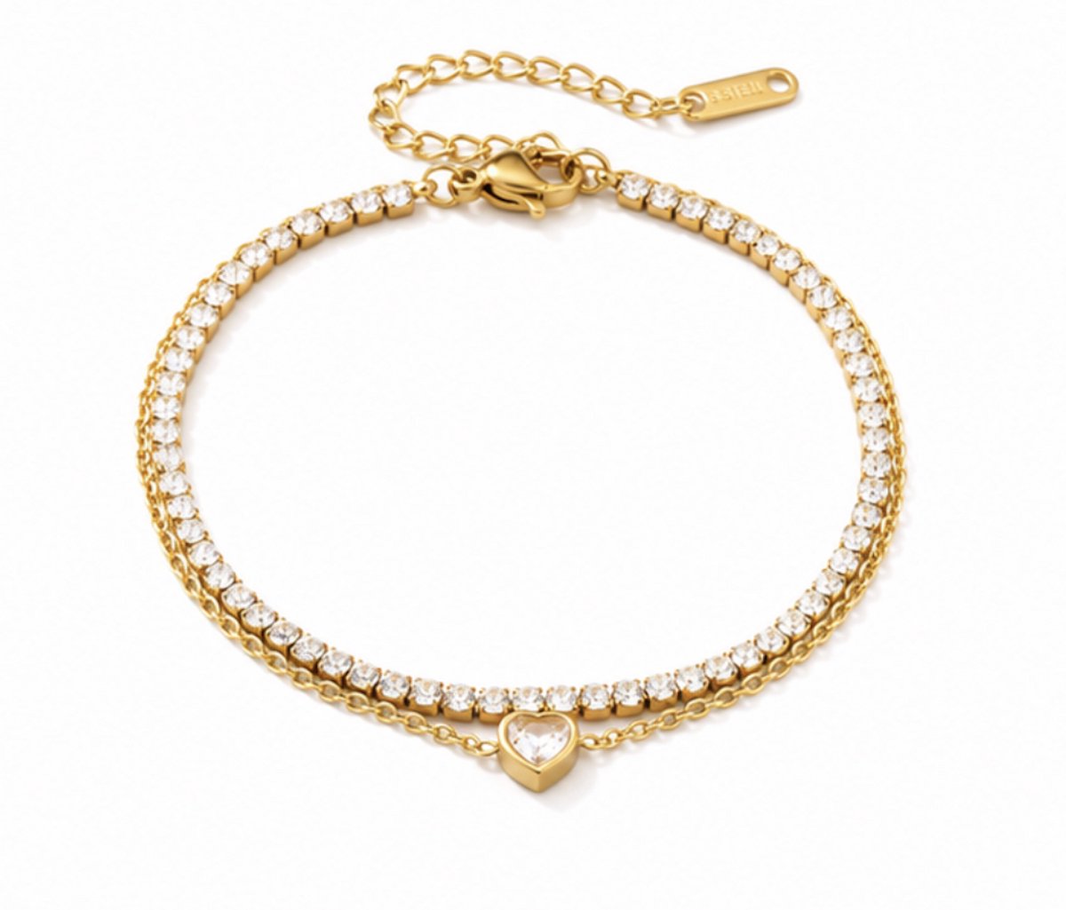 Armband - Goudkleurig- verguld - dames - Vrouwen - feest sieraden - verjaardag cadeau - cadeau - vakantie