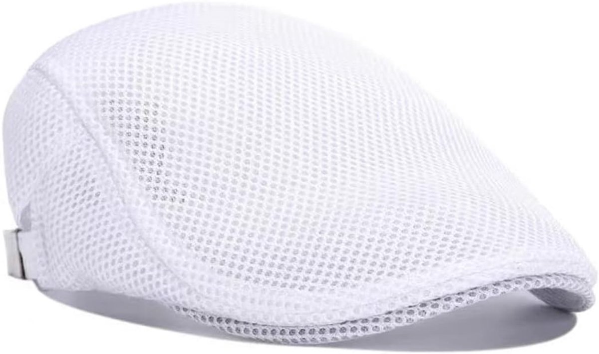 Stijlvolle Zomerpet voor Mannen van Ademend Mesh - Verstelbare Newsboy Cap van 55cm-60cm, Perfect voor Zonbescherming en Casual Outfits